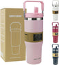 30oz Flip Straw Insulated Tumbler by SIMPLEDRINK