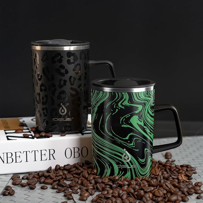 Ideus 16 oz Insulated Stainless Steel Coffee Mug - Image 9