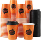 Tamone 100 PACK Halloween Cups 12OZ Disposable Coffee Cups by InjectingCreativityandBeautyintoModernLife