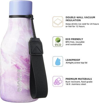 BJPKPK 12oz Insulated Water Bottle, Stainless Steel Bottle - Image 2
