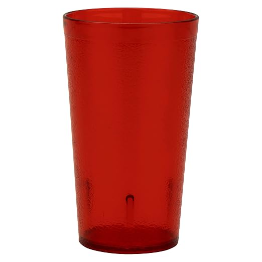 G.E.T. 6612-1-R-EC Heavy-Duty Plastic Restaurant Tumblers, 12 Ounce, - Image 2
