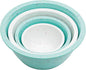 Confetti Melamine Mixing Nesting Bowls Set, 4 Piece 18oz to 4qt Mint | Colorful by bzyoo