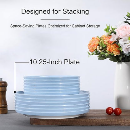 Webbylee 10.25" Melamine Dinner Plates Set of 6 - Image 4
