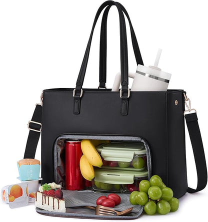 LOVEVOOK Lunch Tote Bag for Women, 3 in 1 Work Bag - Image 4