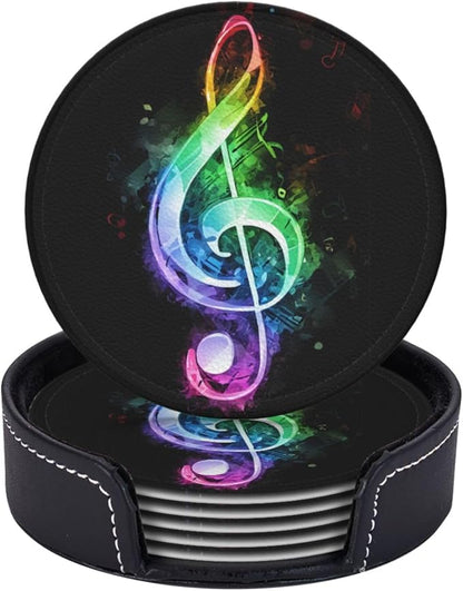 6 Pcs Leather Coasters for Drinks - Image 2
