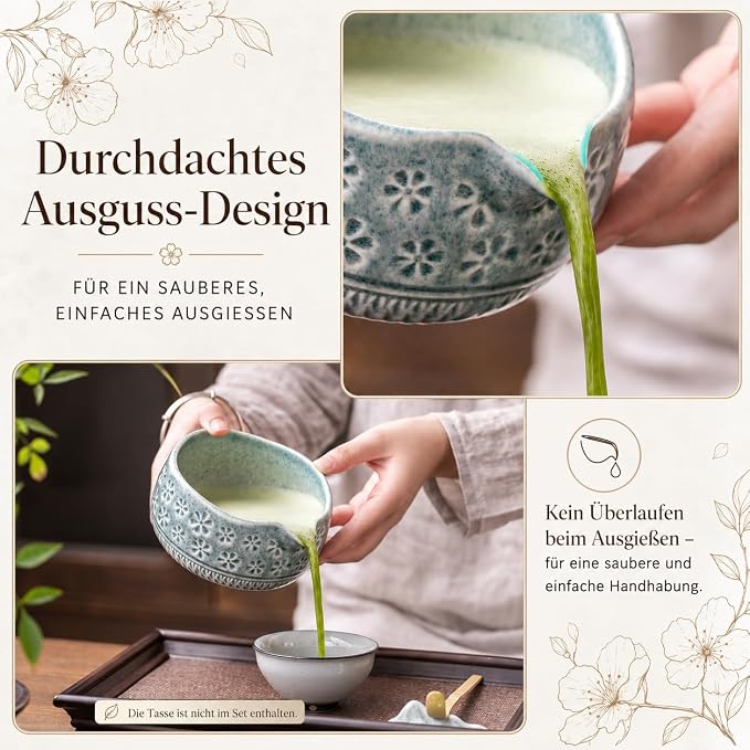 Buucup Blue Matcha Set, Ceramic Bowl Kit - Image 6