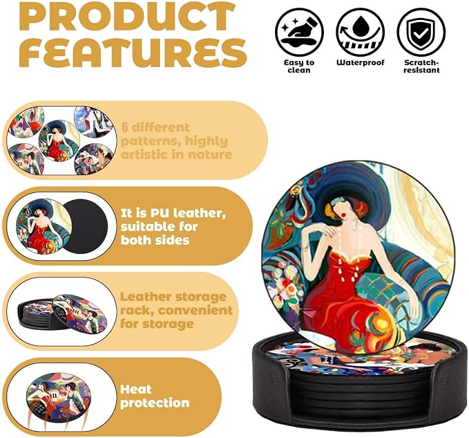 Coasters Set of 6 - Image 6