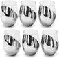 MyGift Modern Stemless Wine Glass Set of 6 by MyGiftHome