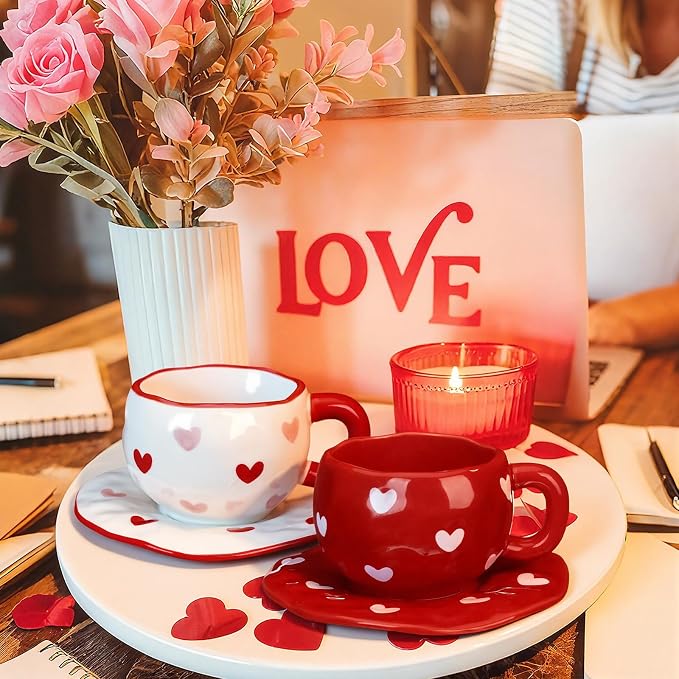 Havawish 2 Pack Valentine's Day Ceramic Coffee Mug - Image 4