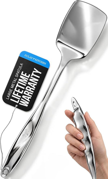 Zulay Kitchen Stainless Steel Spatula Turner | 14.8” Heat-Resistant Solid Turner by ZulayKitchen