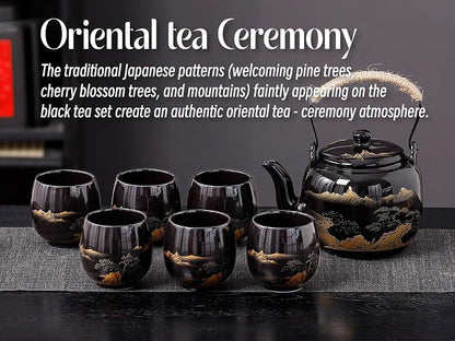 Japanese Tea Sets for Adults, Chinese Tea Set Gongfu Tea Set Japanese Teapot - Image 2