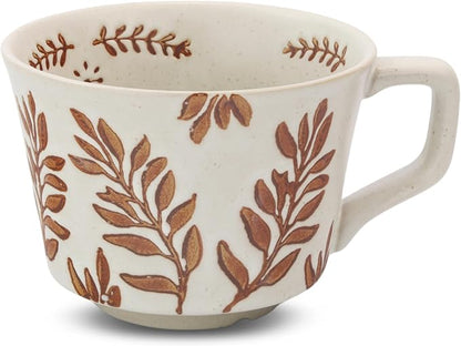 11 oz Ceramic Coffee Mug, Stoneware Teacup by LINVIA