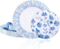 U-QE 20Pcs Blue Plastic Plates by U-QE
