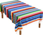 Fowecelt Mexican Serape Blanket Tablecloth 59 x 84 Inch by Fowecelt