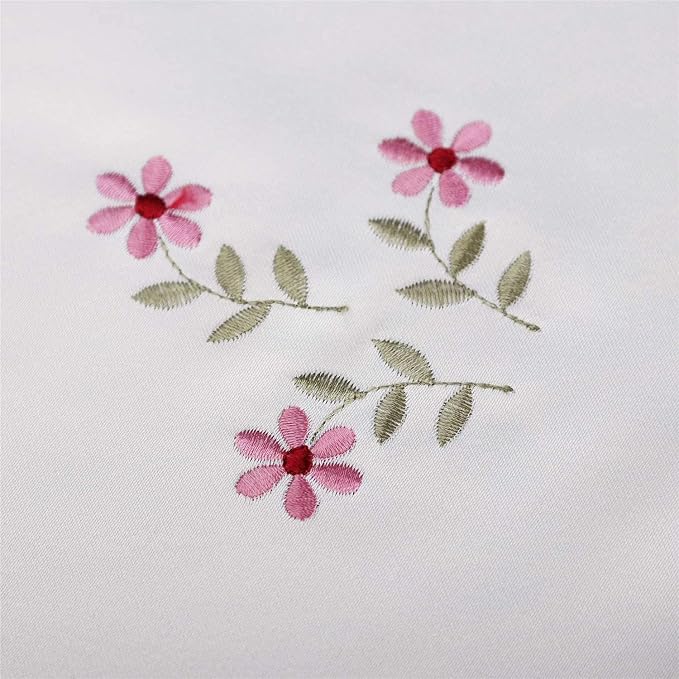 LeLehome 15 Inch X 77 Inch Table Runner, Classic Flowers Embroidery Vintage - Image 8