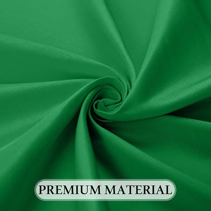 8 Pack Green Table Cloth 60 x 126 Inch Rectangular Tablecloth for 8 Foot Rectangle Tables, Wrinkle Resistant Washable Rectangle Fabric Table Covers for Wedding Party Banquet Buffet and Camping