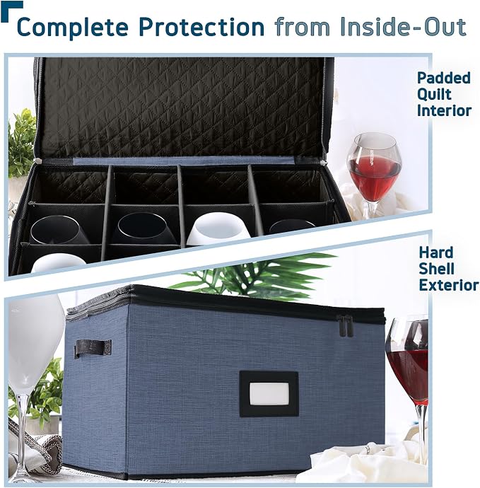 Hearth & Harbor Wine Glass Storage Box - Image 5