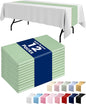 Pureegg Plastic Table Runners Disposable 12 Pack, 14 x 108 Inch Table Runner by Pureegg