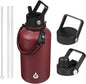 BJPKPK 64oz Insulated Water Bottle, Half Gallon Water Jug by BJPKPK