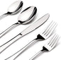 Silverware Set for 12 with Serving Utensil, Stainless Steel Flatware Cutlery | by ACNUSIK