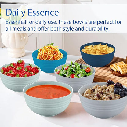 Unbreakable Cereal Bowls 25 OZ Microwave and Dishwasher Safe BPA-Free - Image 6