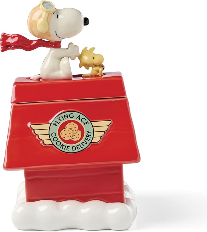 Lenox Chef Snoopy Figural Cookie Jar by Lenox