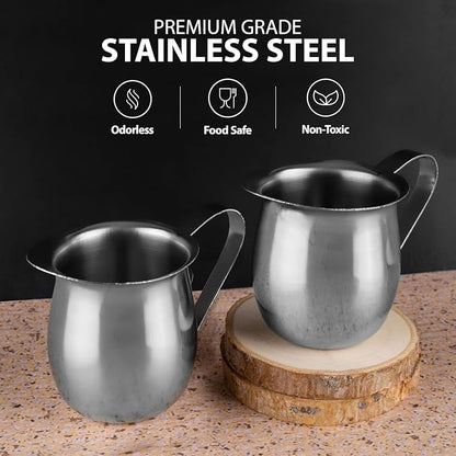 Stainless Steel Bell Creamer Espresso Shot Frothing Pitcher Cup Latte Art - Image 7