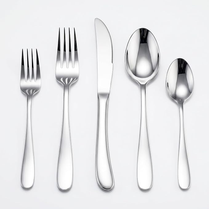 HaWare Silverware Set for 4, 20-Piece Stainless Steel Flatware, Heavy Duty | by HaWare