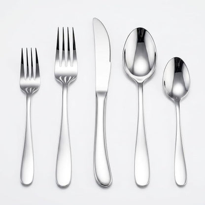 HaWare Silverware Set for 4, 20-Piece Stainless Steel Flatware, Heavy Duty | by HaWare