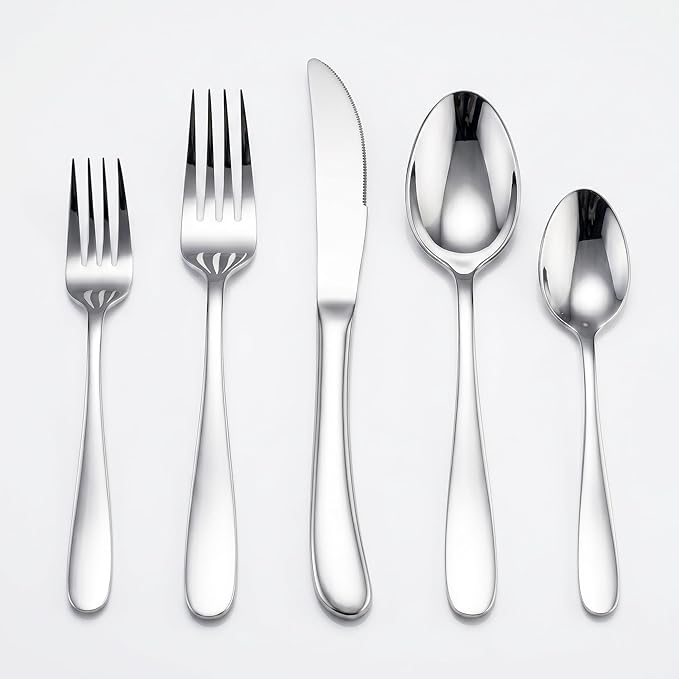 HaWare Silverware Set for 8, 40-Piece Stainless Steel Flatware, Heavy Duty | by HaWare