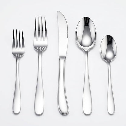 HaWare Silverware Set for 8, 40-Piece Stainless Steel Flatware, Heavy Duty | by HaWare