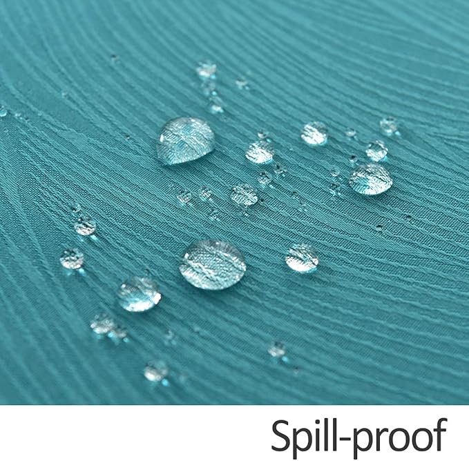 maxmill Square Tablecloth Swirl Design Spillproof Antiwrinkle Water Proof Heavy Weight Soft Table Cloth for Buffet Banquet Parties Event Holiday Dinner Square 60 x 60 Inch Teal