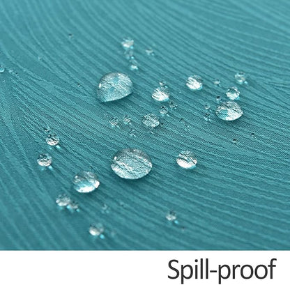 maxmill Square Tablecloth Swirl Design Spillproof Antiwrinkle Water Proof Heavy Weight Soft Table Cloth for Buffet Banquet Parties Event Holiday Dinner Square 60 x 60 Inch Teal