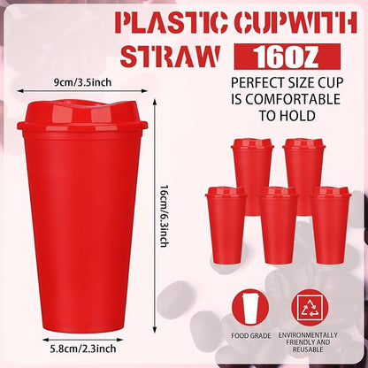 Domensi 15 Pack Reusable Plastic Coffee Cups - Image 2