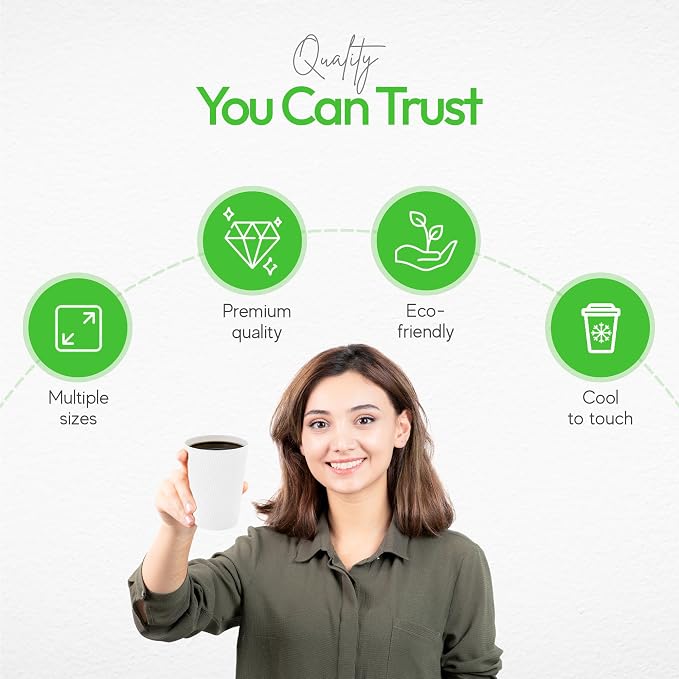 Restaurantware-12 Ounce Disposable Coffee Cups, 500 Double Wall Hot Cups - Image 5