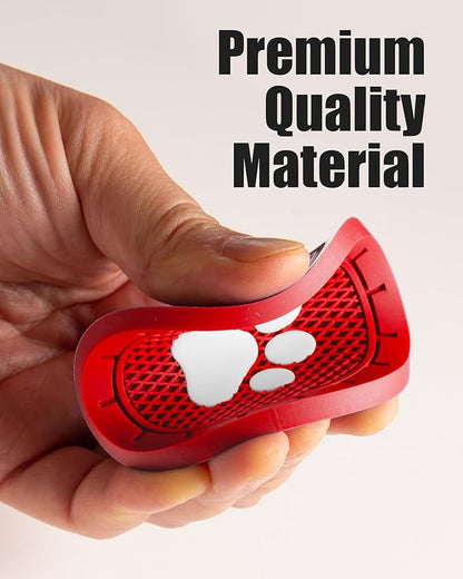 4 Pack Car Cup Coasters, Universal Dog Paw Print Non-Slip Silicone Cup Holder Inserts, Car Interior Accessories, Red