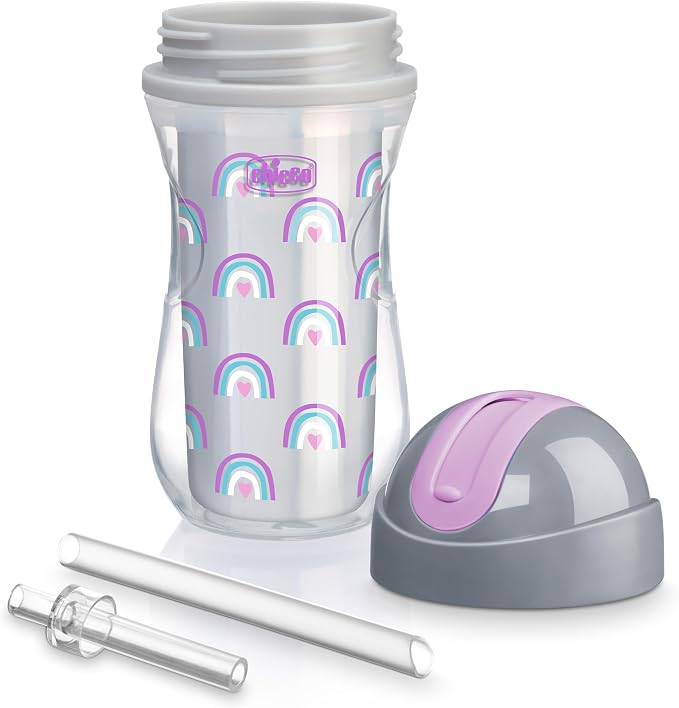 Chicco Insulated Straw Sippy Cup 12+ Months, 9oz Toddler Training Cup - Image 5