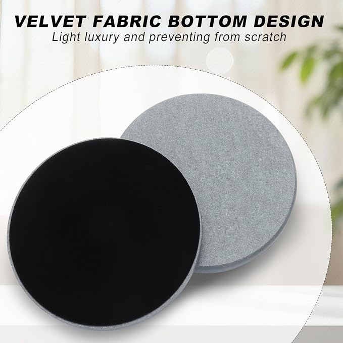 Azhou 6Pcs Absorbent Diatomaceous Earth Coasters Set - Image 3