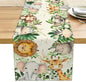 Elephant Giraffe Baby Shower Table Runner, Seasonal Spring Decoration | Tables by Unknown