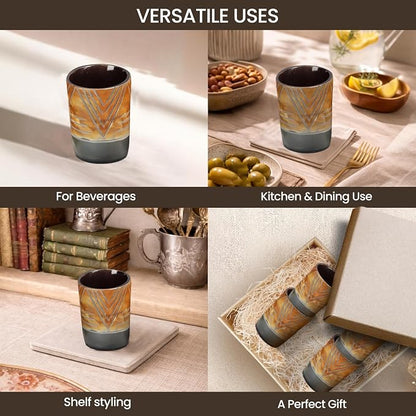 Handicrafts Home Viking Horn Shot Glasses Set of 12, Rustic Viking Drinkware - Image 4