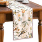 bilin gaier Designer Linen Extra Long Table Runner, Floral Fruit Pattern by bilingaier