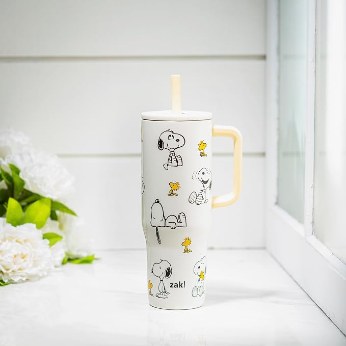 Zak Designs Peanuts 30oz Spill-Proof Insulated Stainless Steel Tumbler | BPA - Image 3