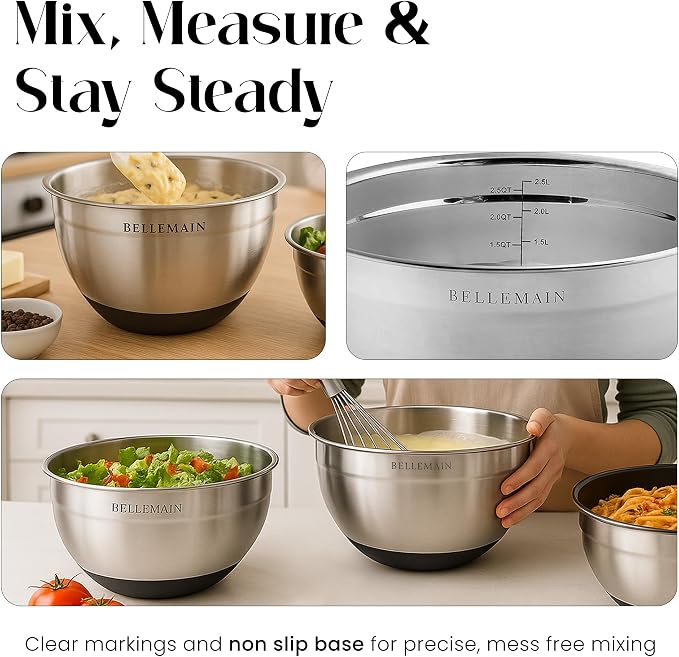 Bellemain Stainless Steel Mixing Bowls - Image 7