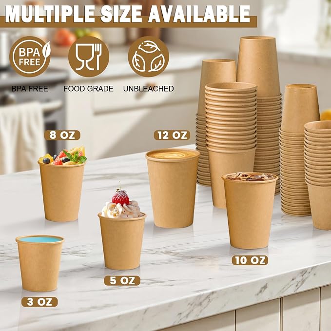 Lamosi 5 oz Paper Cups Disposable - Image 5