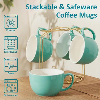 Teocera 16oz Large Coffee Mugs Set of 4 - Image 6