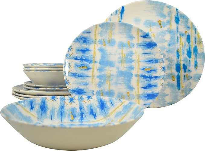 Tudor Royal 12-Piece Round Porcelain Dinnerware Set, Service by TudorEngland