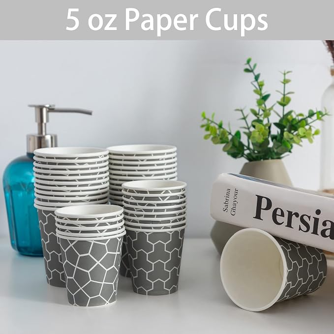 300 Pack 5oz Bathroom Paper Cups, Disposable Dixie Small Cups | Leak-Proof - Image 4