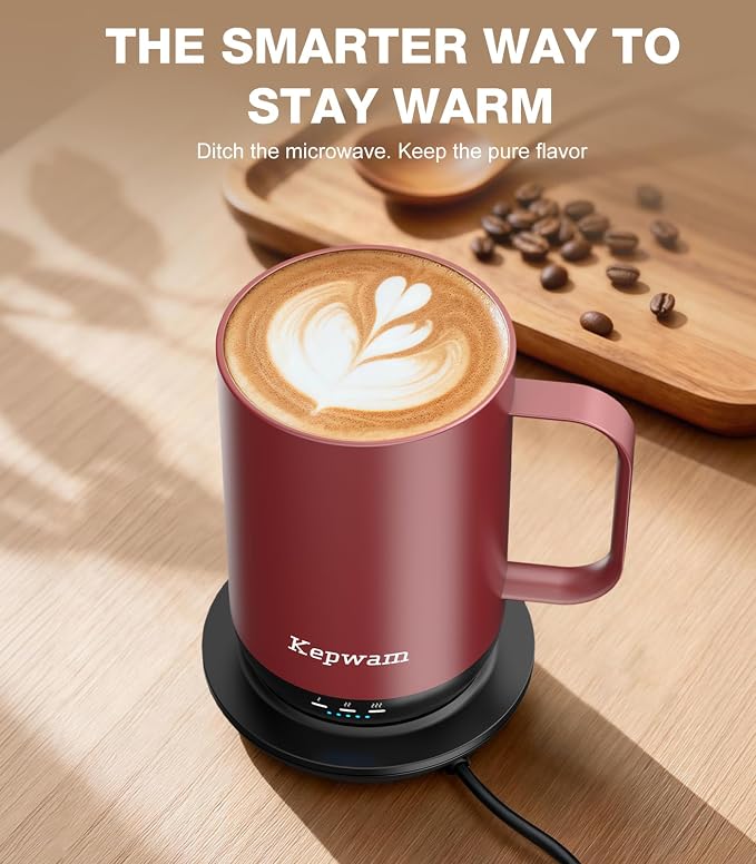 Kepwam Self-Heating Coffee Mug T1, 16oz Rechargeable Heated Coffee Mug - Image 7