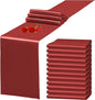 12 Pack Terracotta Satin Table Runner 12 x 108 Inch Long Premium Table Runners by YMHPRIDE