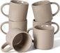 famiware Coffee Mug Set for 6, Star 12 oz Catering Mugs Cup Set by Famiware